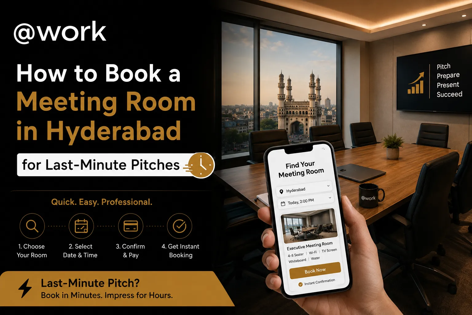 Book a Meeting Room in Hyderabad for Last-Minute Pitches
