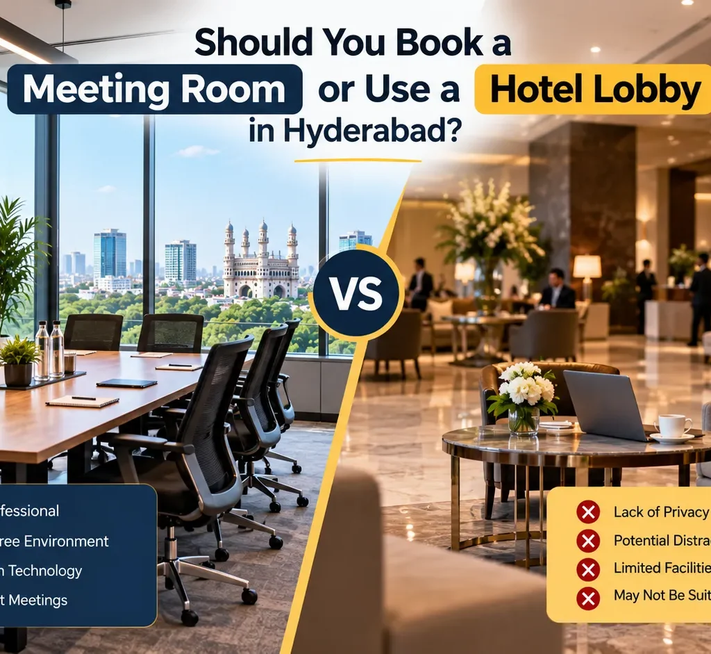 Should You Book a Meeting Room or Use a Hotel Lobby in Hyderabad